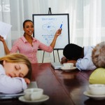 Business People Sleeping During a Meeting